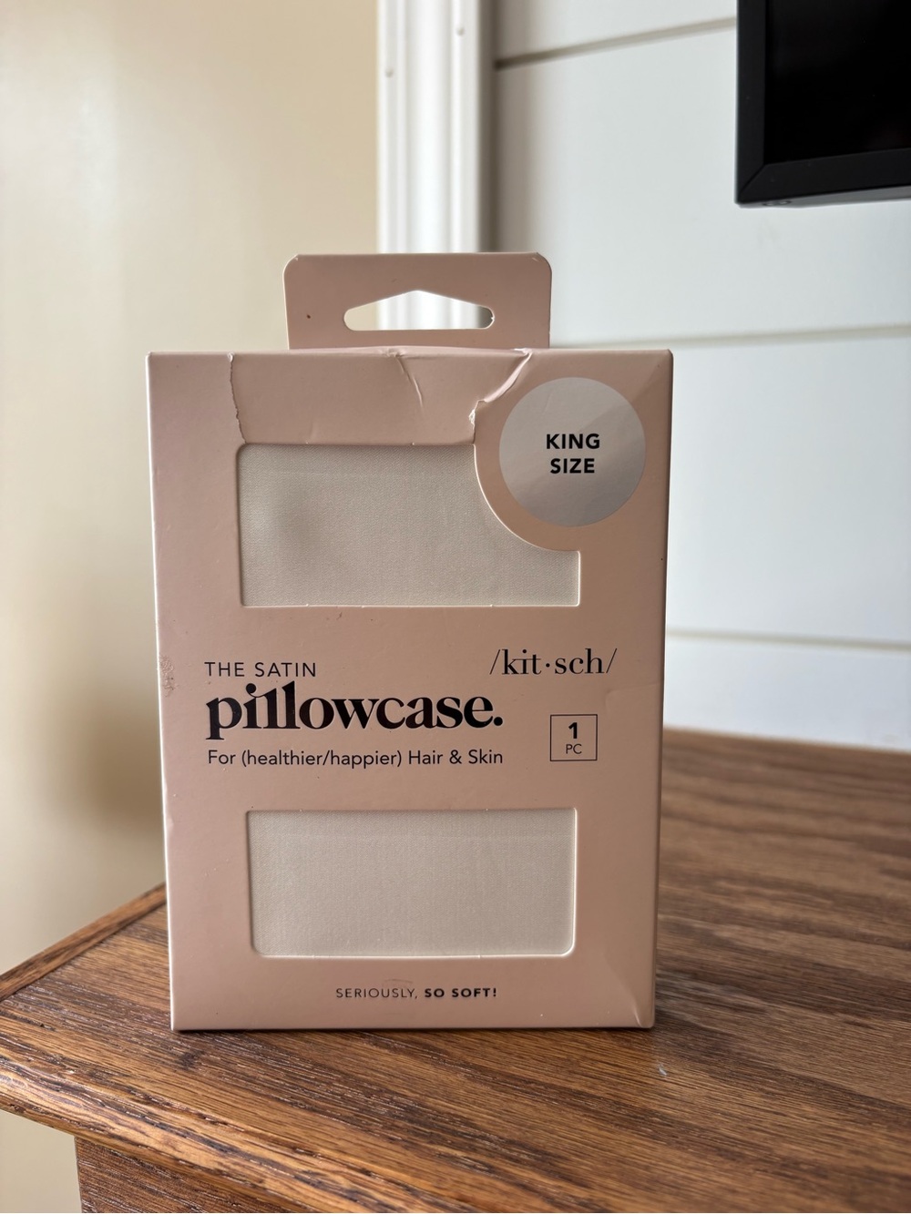 Kitsch Satin Pillowcase King Size - Blush